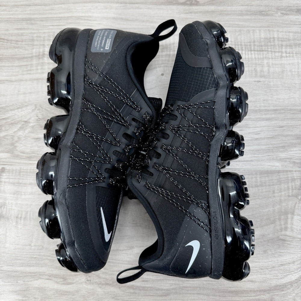 Mens 8.5 - Nike Air VaporMax Run Utility Black Reflect Silver AQ8810-003